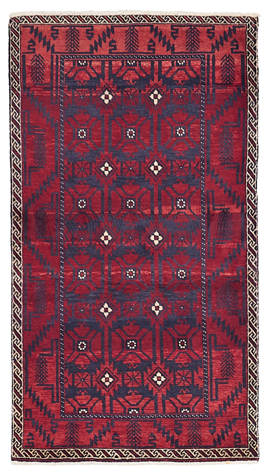 Traditional Vintage Hand-Knotted Area Rug 3\'7\