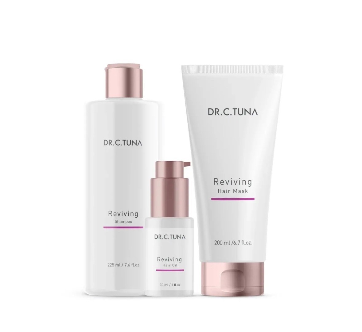 FARMASi Dr C Tuna Reviving Shampoo 7.6oz, Mask 6.7oz & Hair Oil 1oz w/ Capixyl FARMASi Dr C Tuna Reviving Shampoo 7.6oz, Mask 6.7oz & Hair Oil 1oz w/ Capixyl