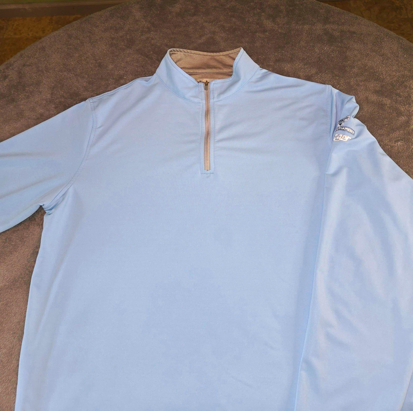 Peter Millar Perth 1/4 zip Pullover men’s large blue golf shirt MEOEK40 Peter Millar Perth 1/4 zip Pullover men’s large blue golf shirt MEOEK40