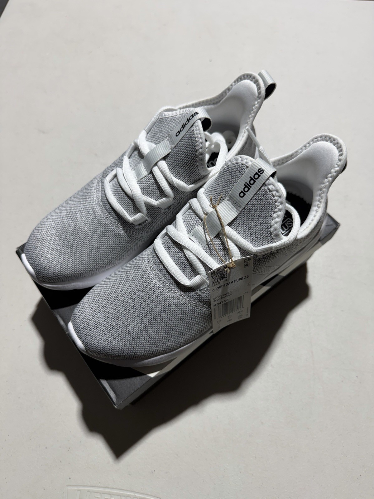 New adidas women Cloudfoam Pure 2.0 Shoes - Cloud White / Core Black Size 7 New adidas women Cloudfoam Pure 2.0 Shoes - Cloud White / Core Black Size 7