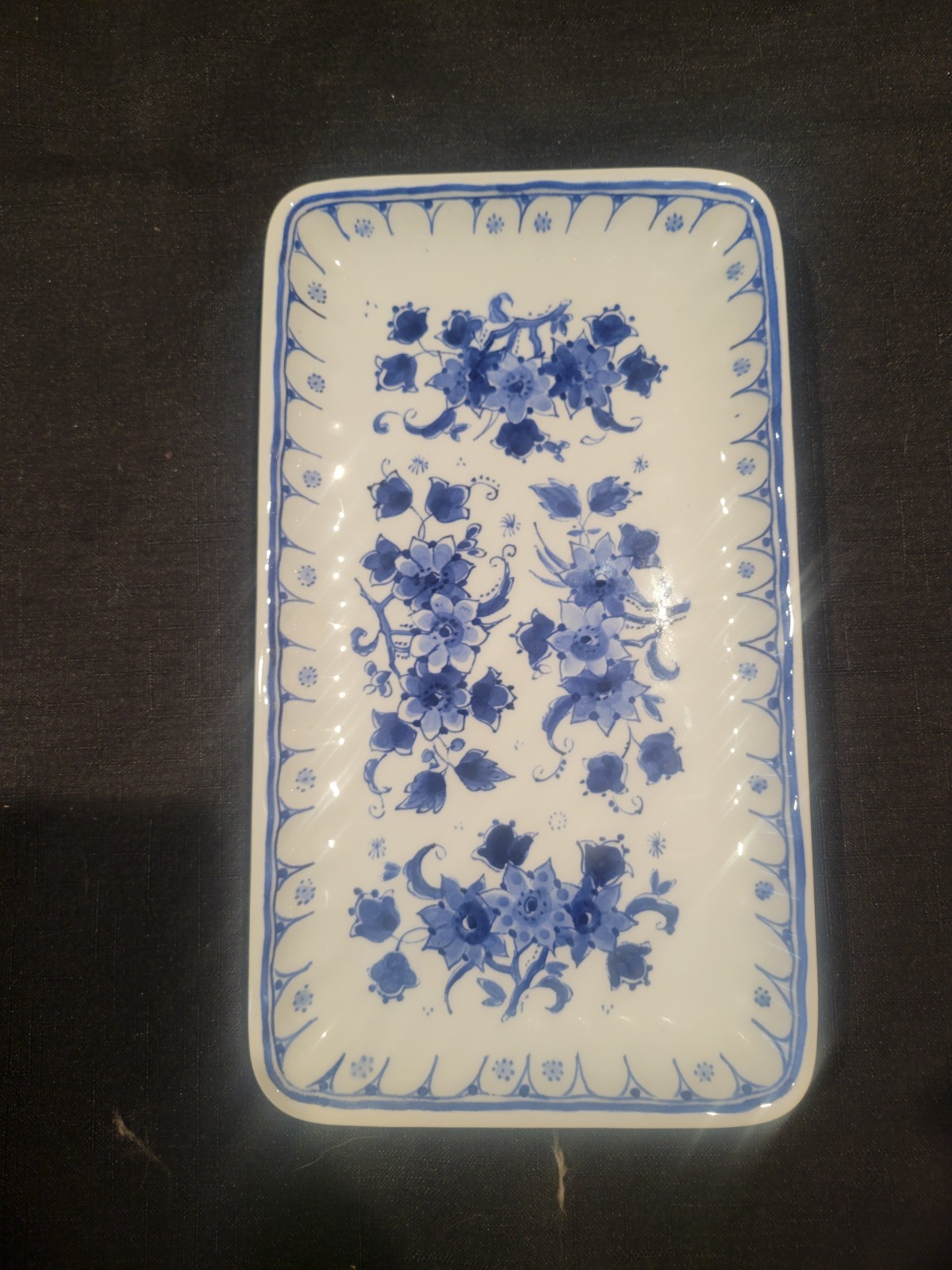 Royal Delft RDE10 Rectangular Tray Plate Platter | Rare | Royal Delft RDE10 Rectangular Tray Plate Platter | Rare |