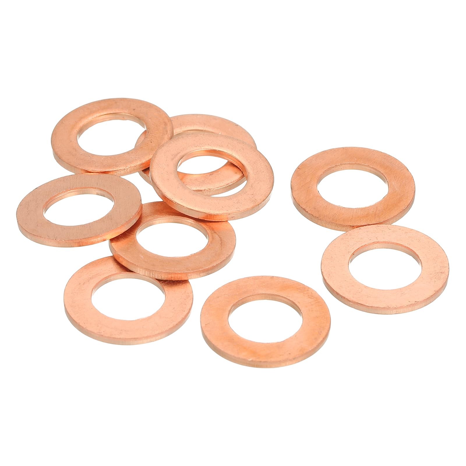 MECCANIXITY 9Pcs Flat Washer, M10 Copper Washers 10mmx18mmx1.5mm, MECCANIXITY 9Pcs Flat Washer, M10 Copper Washers 10mmx18mmx1.5mm,