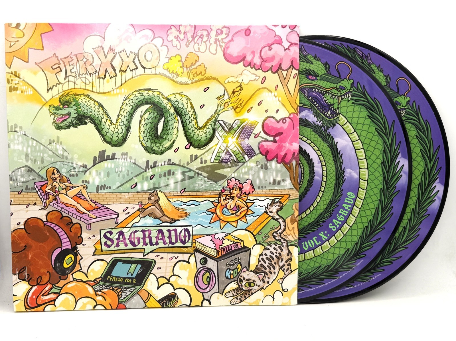 Feid FERXXO VOL X: Sagrado [VINYL Picture Disc 2-LP  + Poster] NEW,  Sealed
