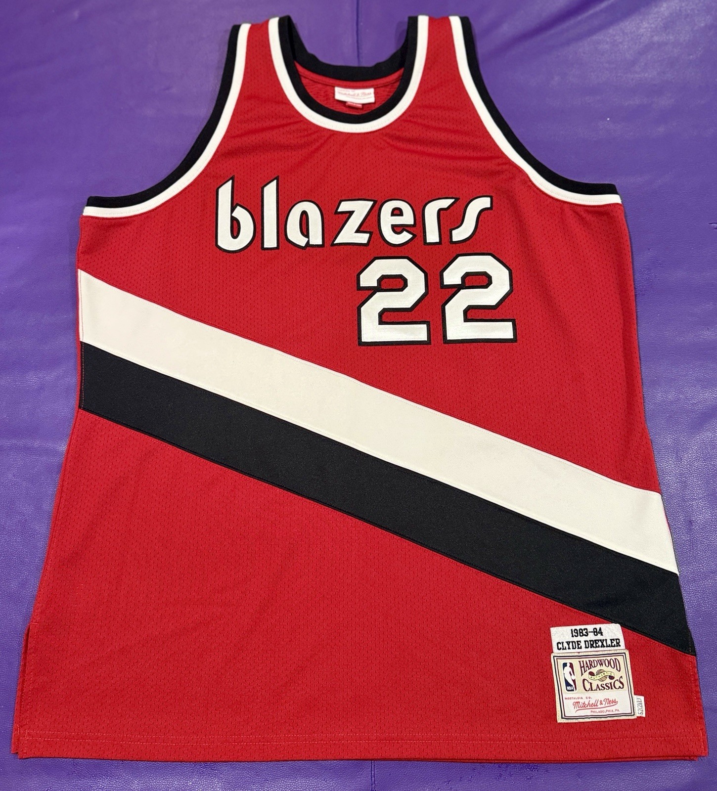 Authentic Clyde Drexler #22 Mitchell Ness 83-84 Portland Trailblazers Blazers 52 Authentic Clyde Drexler #22 Mitchell Ness 83-84 Portland Trailblazers Blazers 52