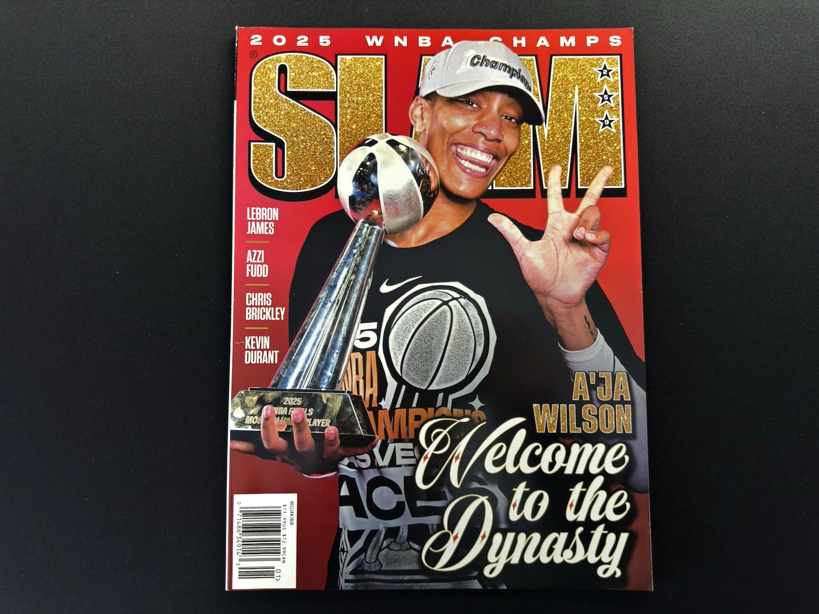 A\'Ja Wilson Dec/Jan 2026 SLAM MAGAZINE NO Label Issue 259 Las Vegas Aces WNBA