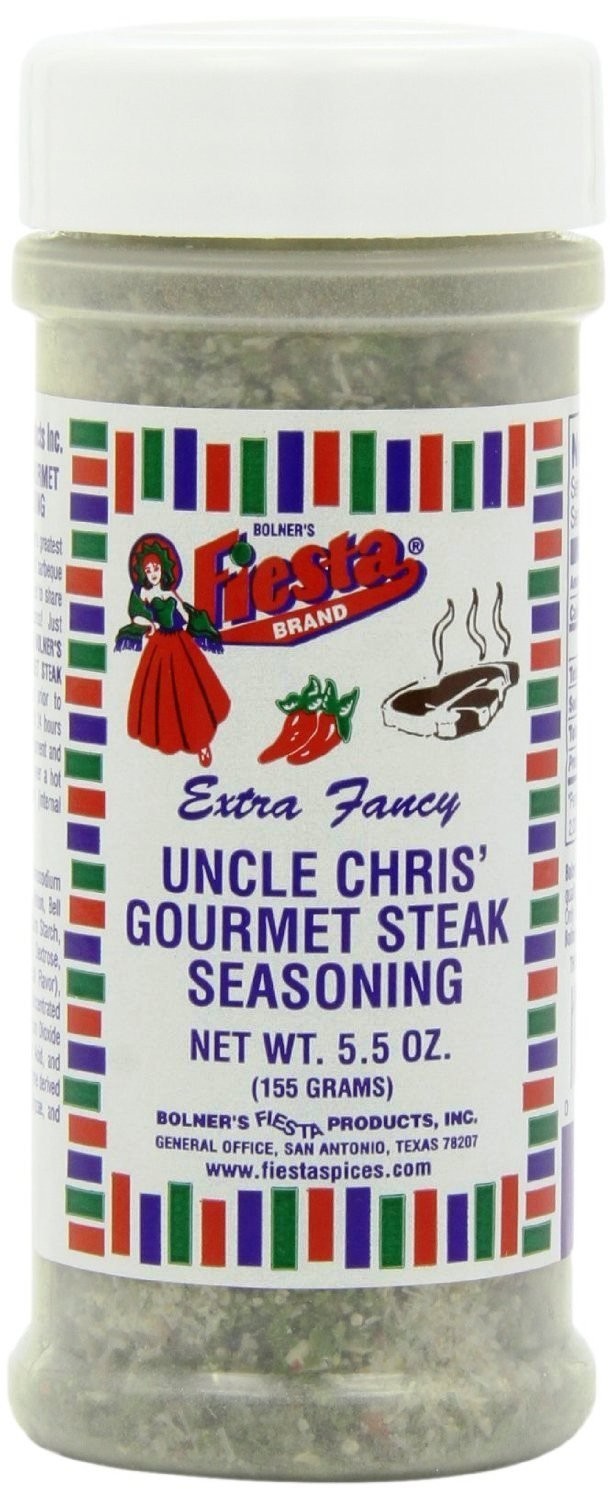 Bolner\'s Fiesta Extra Fancy Uncle Chris Steak Seasoning, 5.5 Ounces Bolner\'s Fiesta Extra Fancy Uncle Chris Steak Seasoning, 5.5 Ounces