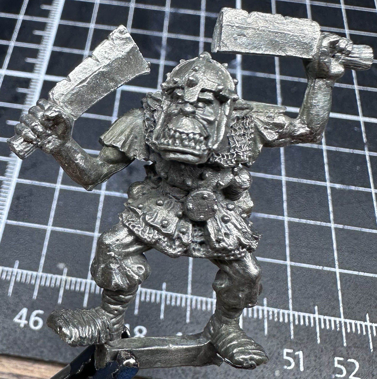 Harlequin Great Orc Warrior HM1042 Kev Adams 1996 Metal OOP Warhammer Fantasy A