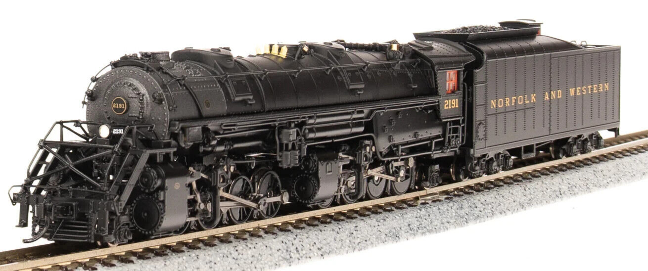 BROADWAY LIMITED 7220 N  N&W Y6B 2-8-8-2 #2191 22I TENDER, PARAGON4 SOUND/DC/DCC
