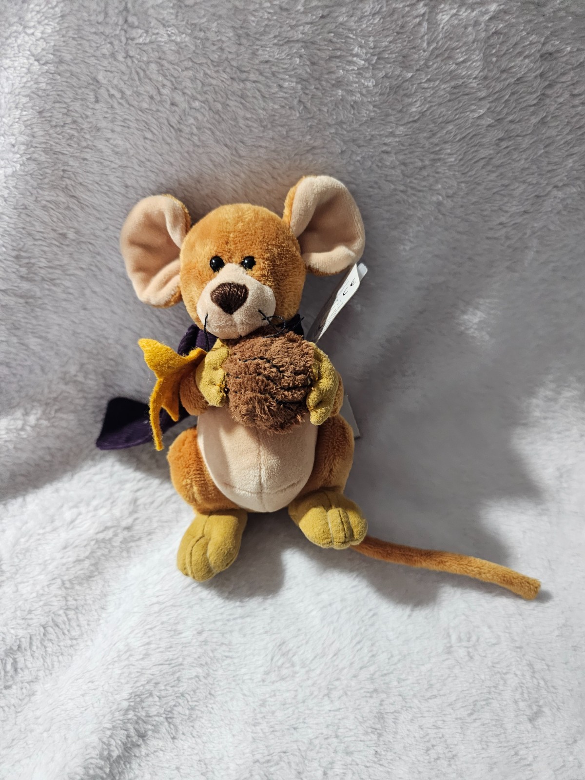 New Gotta Getta Gund Mouse Plush Stuffed Toy Fields Brown Adorable 5.5\ New Gotta Getta Gund Mouse Plush Stuffed Toy Fields Brown Adorable 5.5\