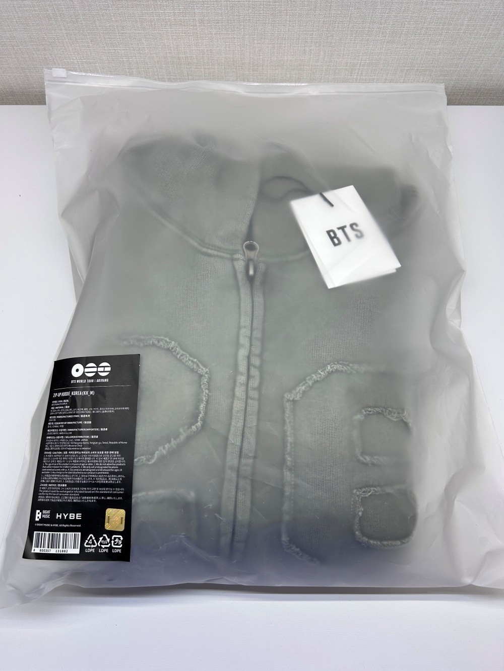 BTS Zip-up Hoodie Korea ARIRANG Tour Merch Goyang Official MD