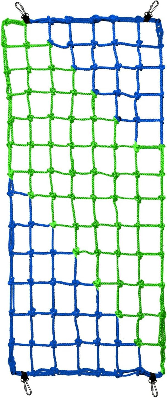 Climbing Net for Kids Outdoor-Handmade Multi-Colored Ninja Net(W/500 LBS) for