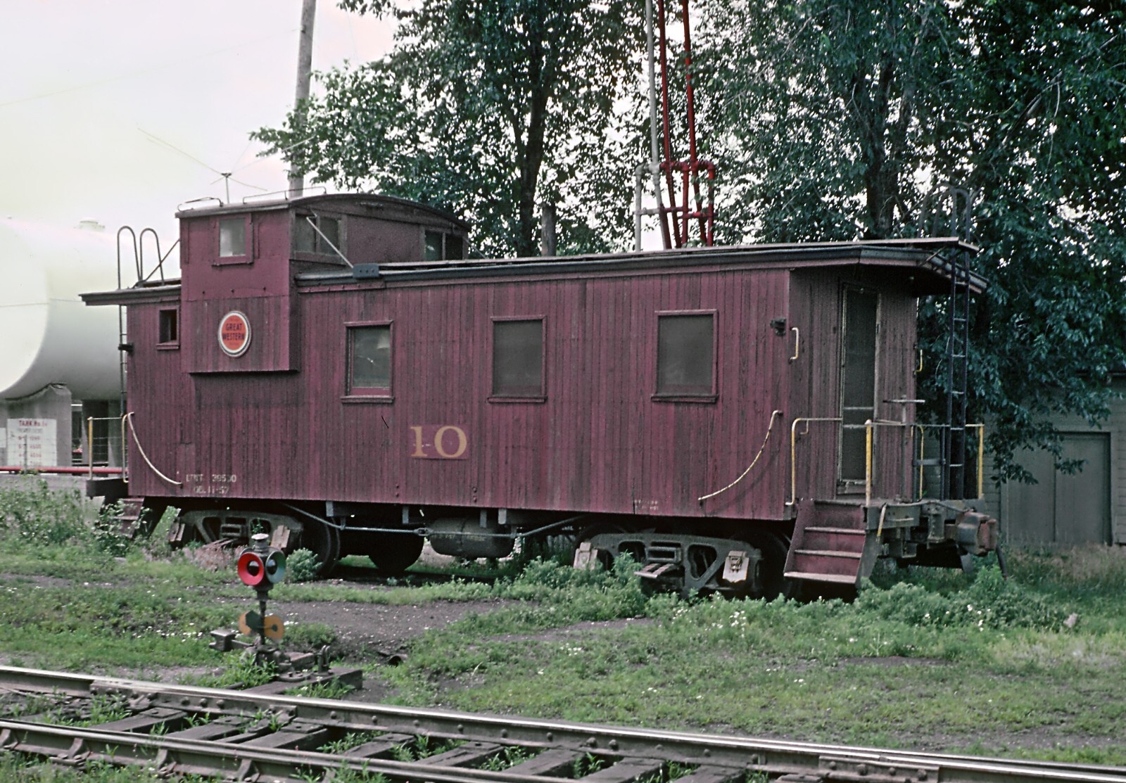 CGW 10 Caboose at Sycamore, IL Jun 23 1962 5 x 7 Photo CGW 10 Caboose at Sycamore, IL Jun 23 1962 5 x 7 Photo