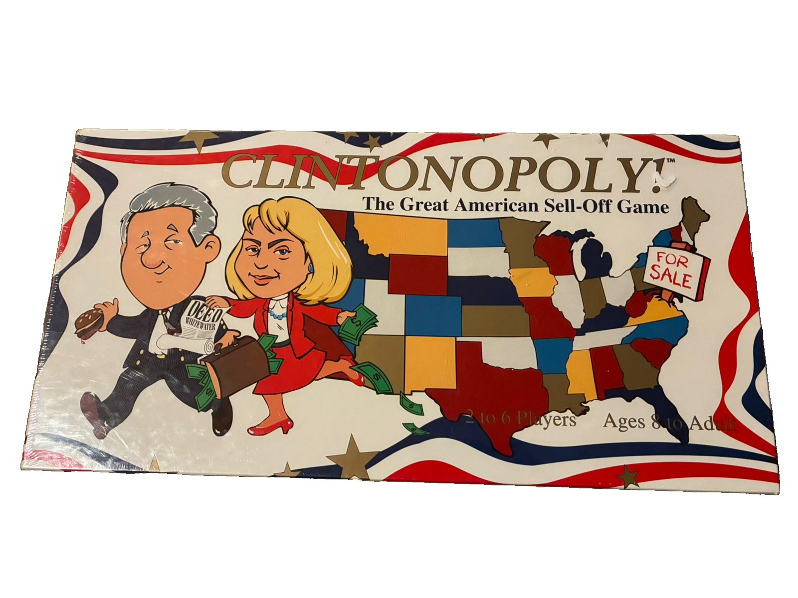 Clintonopoly The Great American Sell Off Game New Sealed Bill Hillary Clinton 