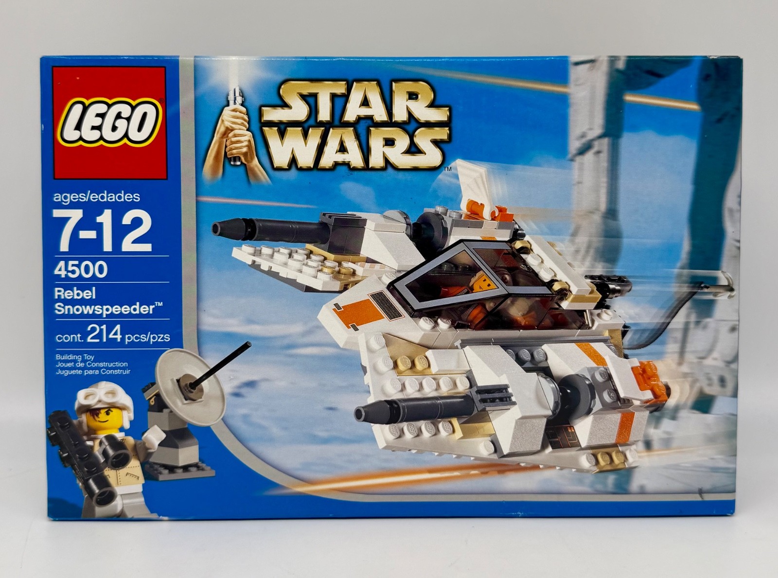 LEGO STAR WARS 4500 - Rebel Snowspeeder - NIB - NEAR MINT - Blue Box - See Pics