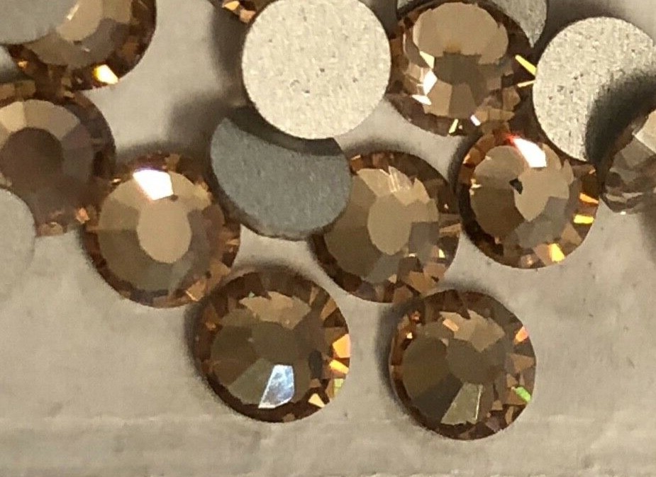 1440 PCS SS20 FLATBACK CZECH PRECIOSA VIVA12 CRYSTAL HONEY SILVER FOILED 