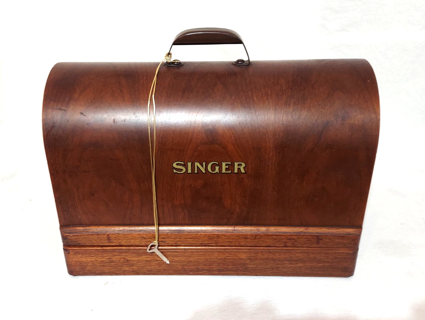 Vintage Singer Sewing Bentwood  Case  3/4  Size   99 185 192  28 &128