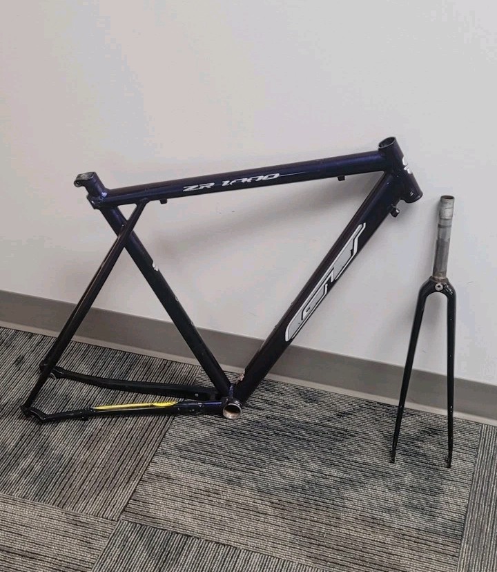 Vintage GT ZR-1000 Aluminum Frame w/ Edge Carbon Fork ZR 1000 Triple Triangle