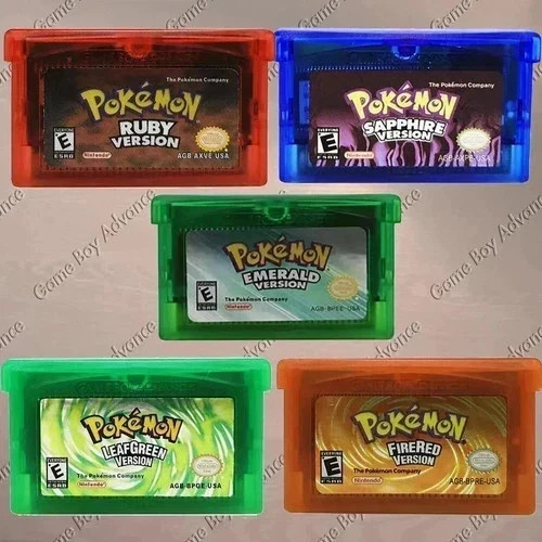Pokemon Emerald, Ruby, Sapphire, Leaf, Fire GBA Cartridges (Pre-Owned, Tested) Pokemon Emerald, Ruby, Sapphire, Leaf, Fire GBA Cartridges (Pre-Owned, Tested)