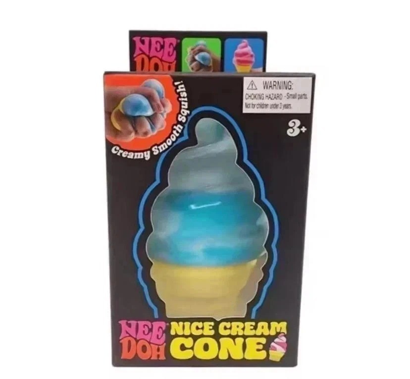 NeeDoh NICE CREAM CONE Ice Cream Squishy Toy 2026 NEE DOH Stress Ball