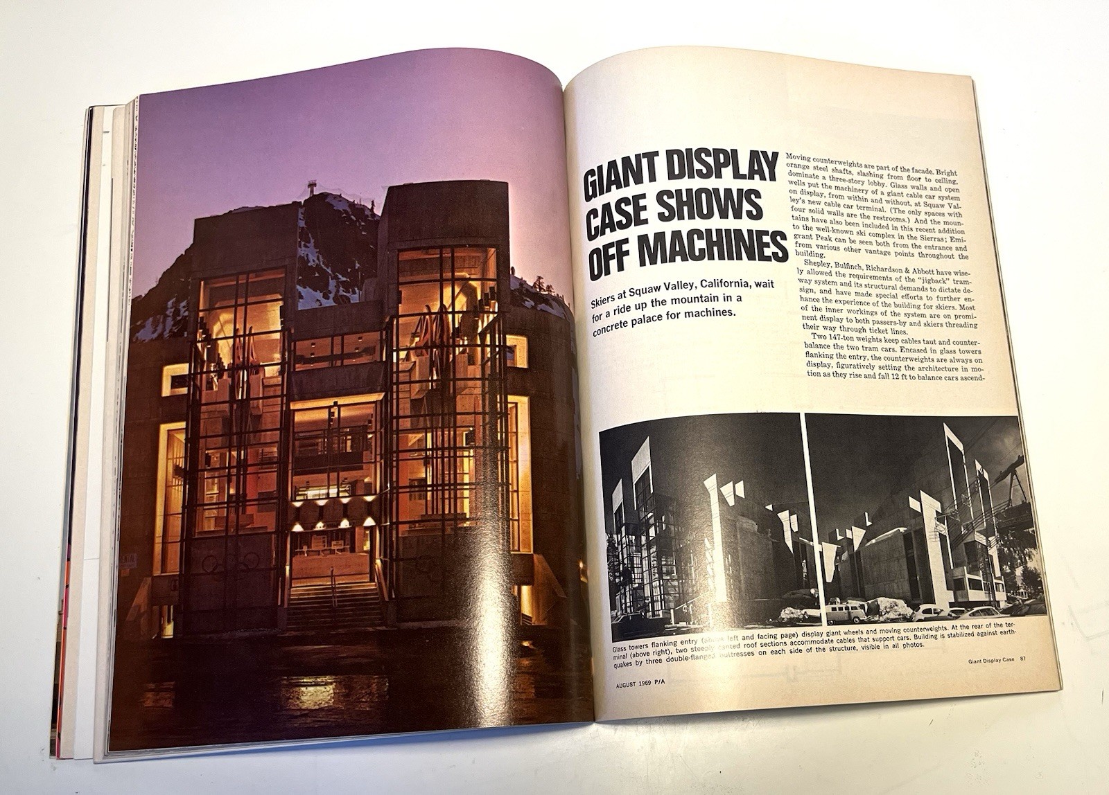 Progressive Architecture Aug 1969 Walter Gropius bank, school, public projects