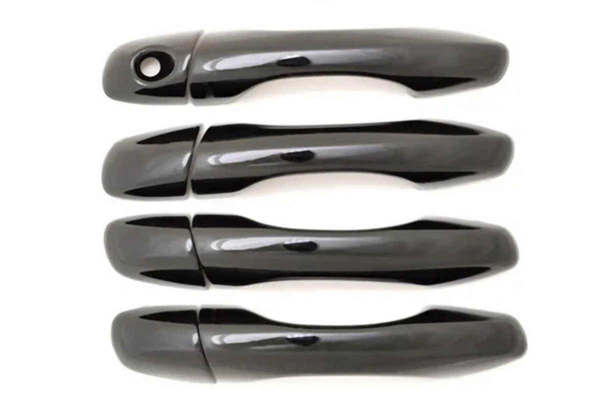 Patented Snap-On Black Door Handle Cover for 16-20 KIA Sorento