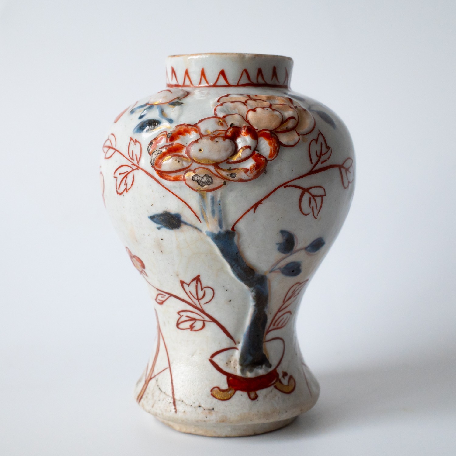 Rare Antique Japanese Edo Period Imari Porcelain Vase Late 17th-early 18th C