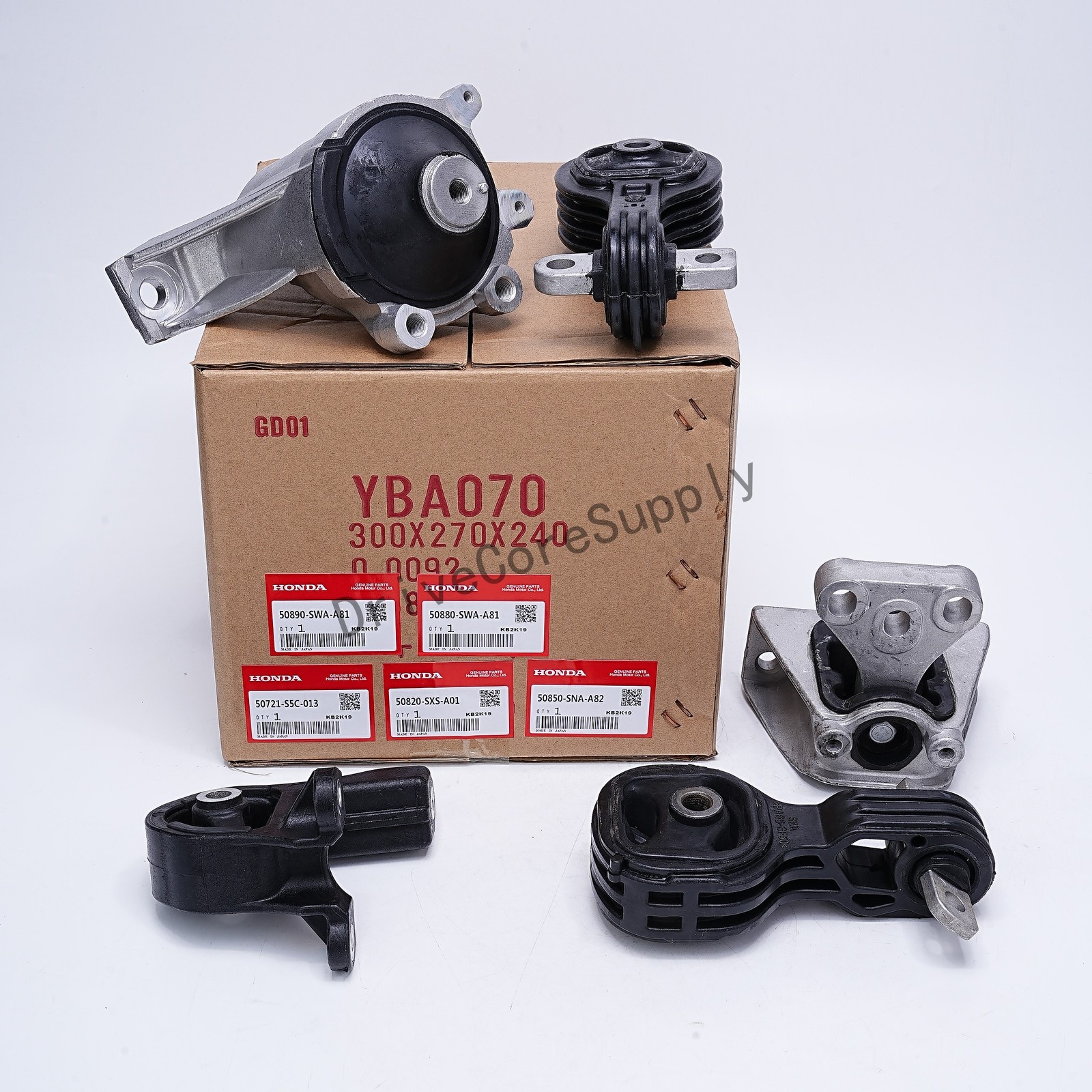 OEM NEW 5pcs Engine Motor Mount Kit For 07-11 Honda CRV 2.4L 4WD Automatic USA