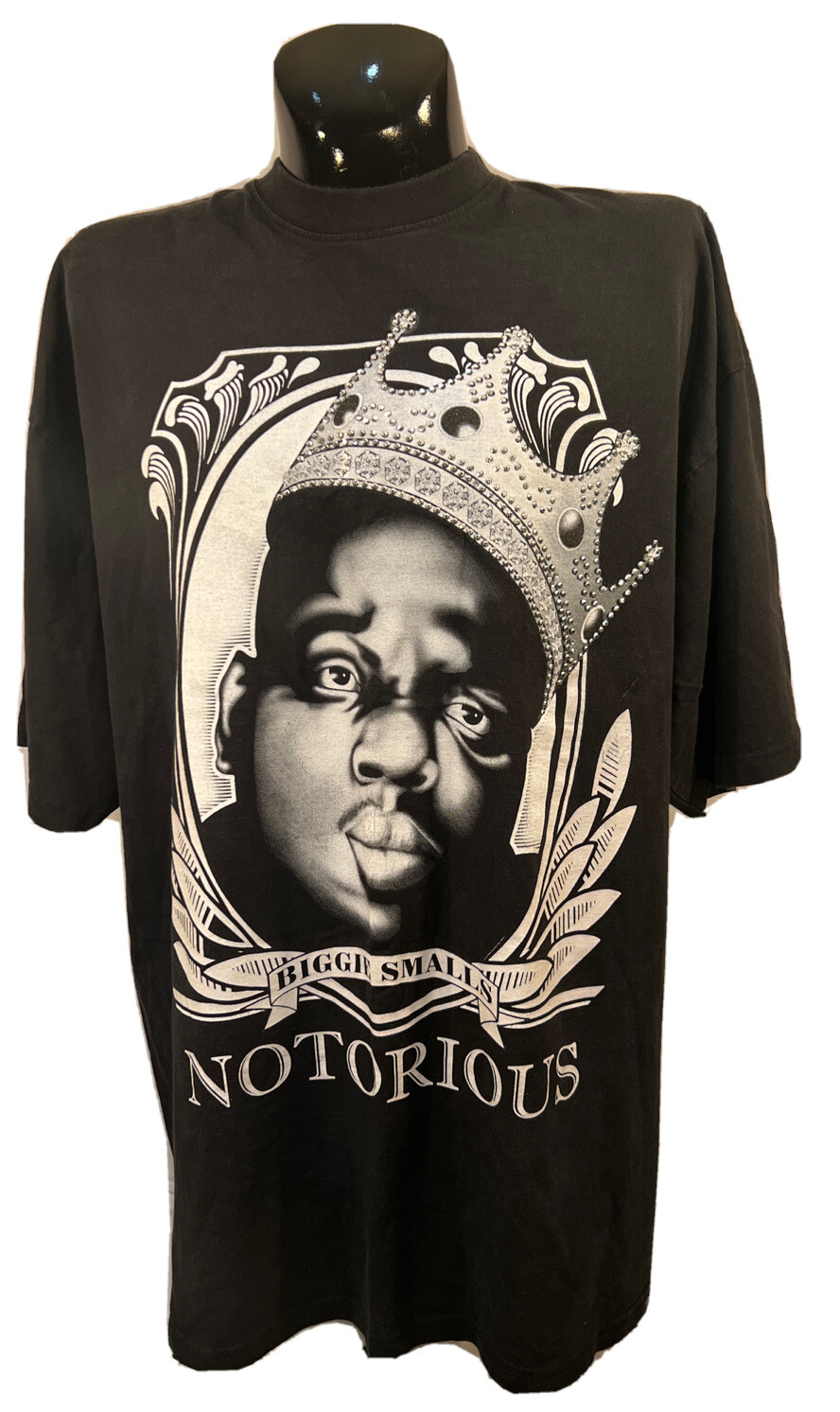 RARE vtg 90\'S T Shirt NOTORIOUS B.I.G BIGIE SMALLS BEJEWELED Bootleg SIZE 4XL RARE vtg 90\'S T Shirt NOTORIOUS B.I.G BIGIE SMALLS BEJEWELED Bootleg SIZE 4XL