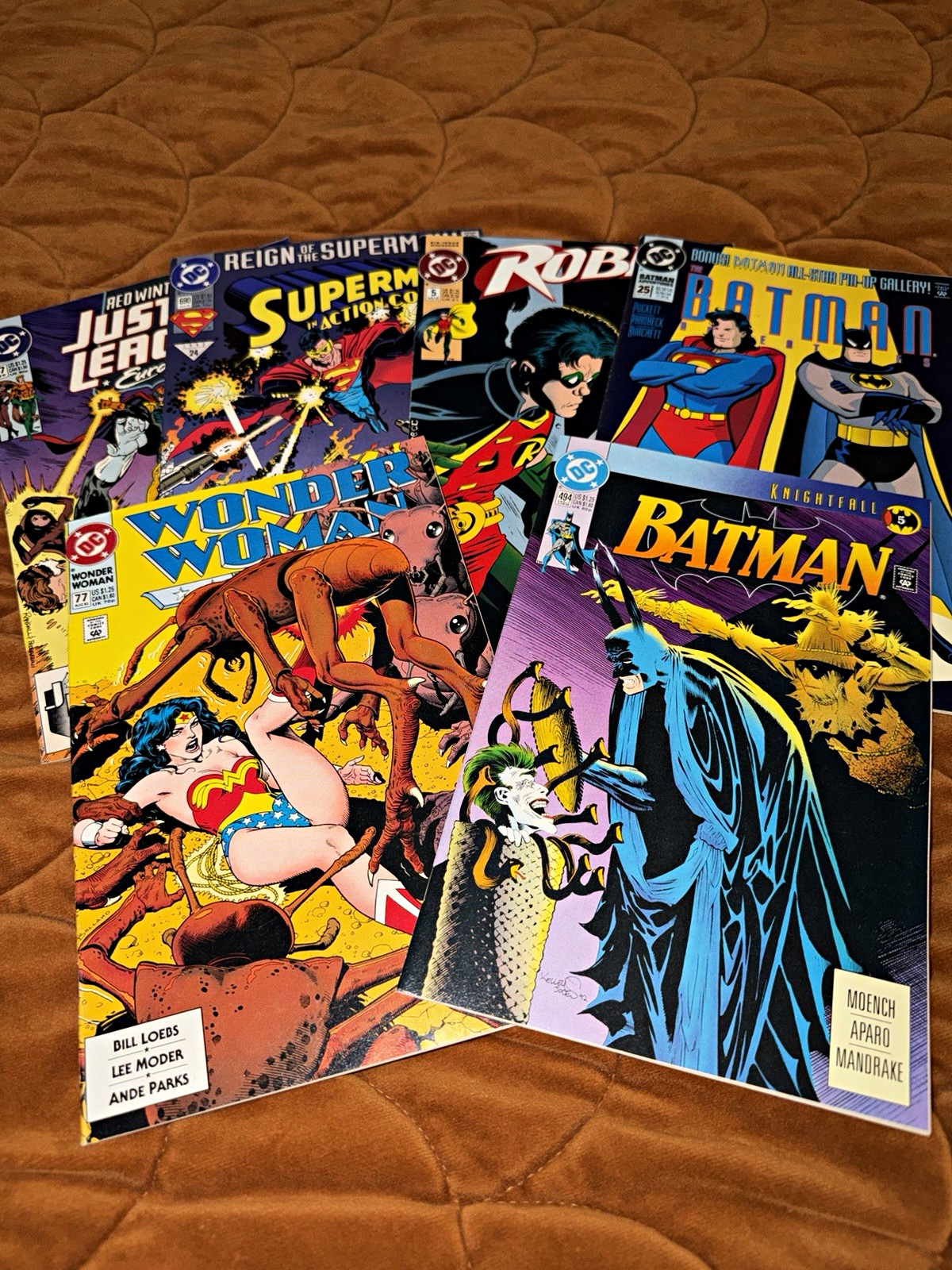 Vintage DC Comics Mixed Lot Wonder Woman #77 Batman #494 Robin #5 Superman #690 Vintage DC Comics Mixed Lot Wonder Woman #77 Batman #494 Robin #5 Superman #690