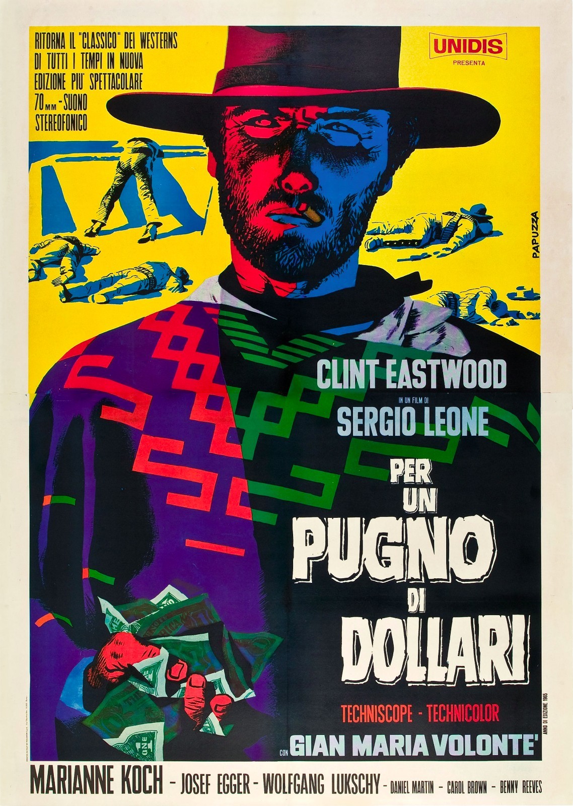 A FISTFUL OF DOLLARS Movie Poster Spaghetti Western (1964) 