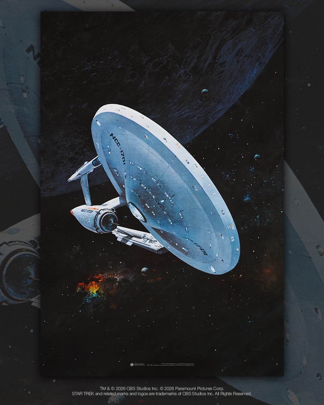 Retro Spacecraft Poster, Vintage Sci Fi Wall Art, Futuristic Starship Print.
