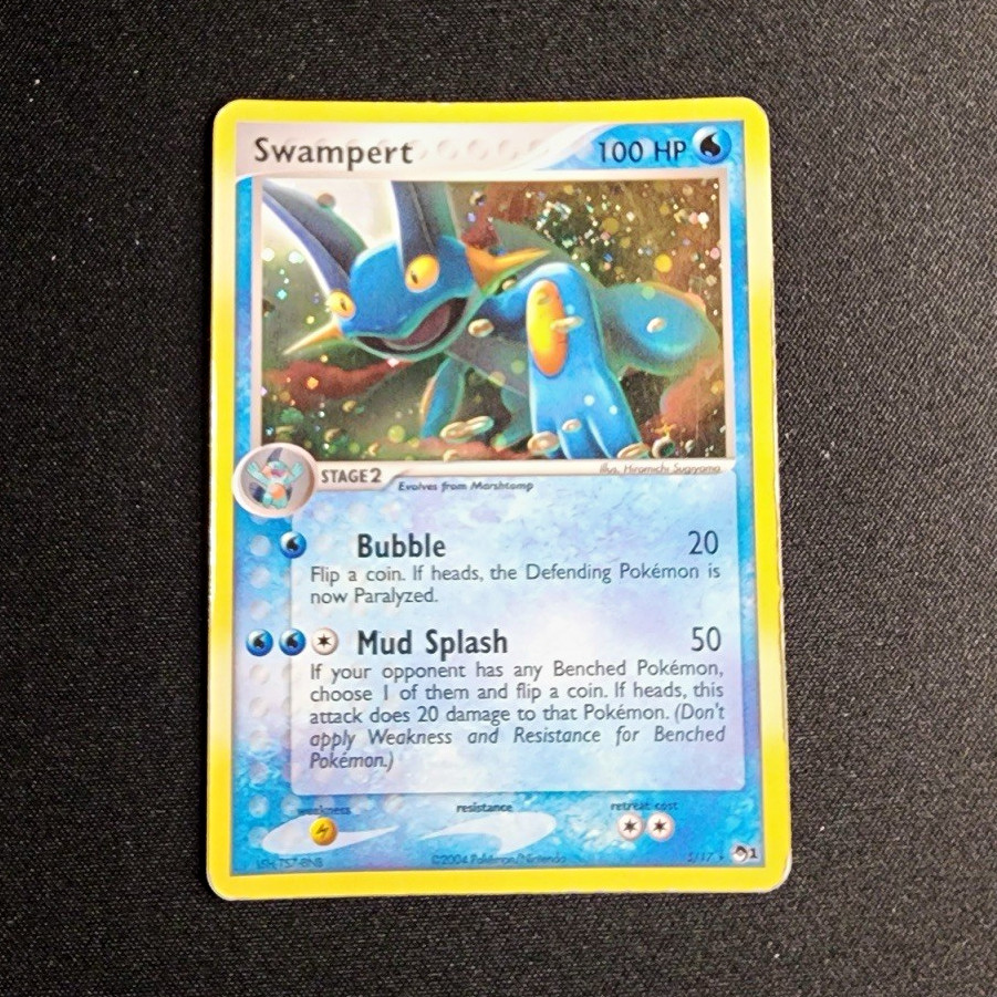 Nintendo Swampert EX Ruby & Sapphire 12/109 Holo Rare English 2003 100 HP