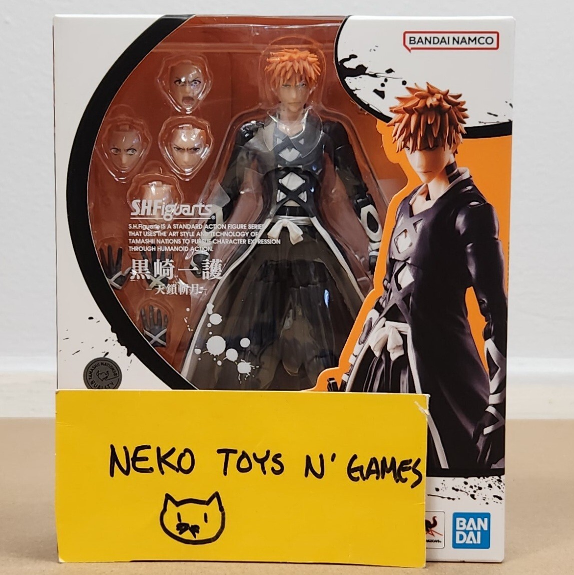 Bandai S.H.Figuarts Bleach Ichigo Kurosaki Tensa Zangetsu U.S SELLER RKT SHIP