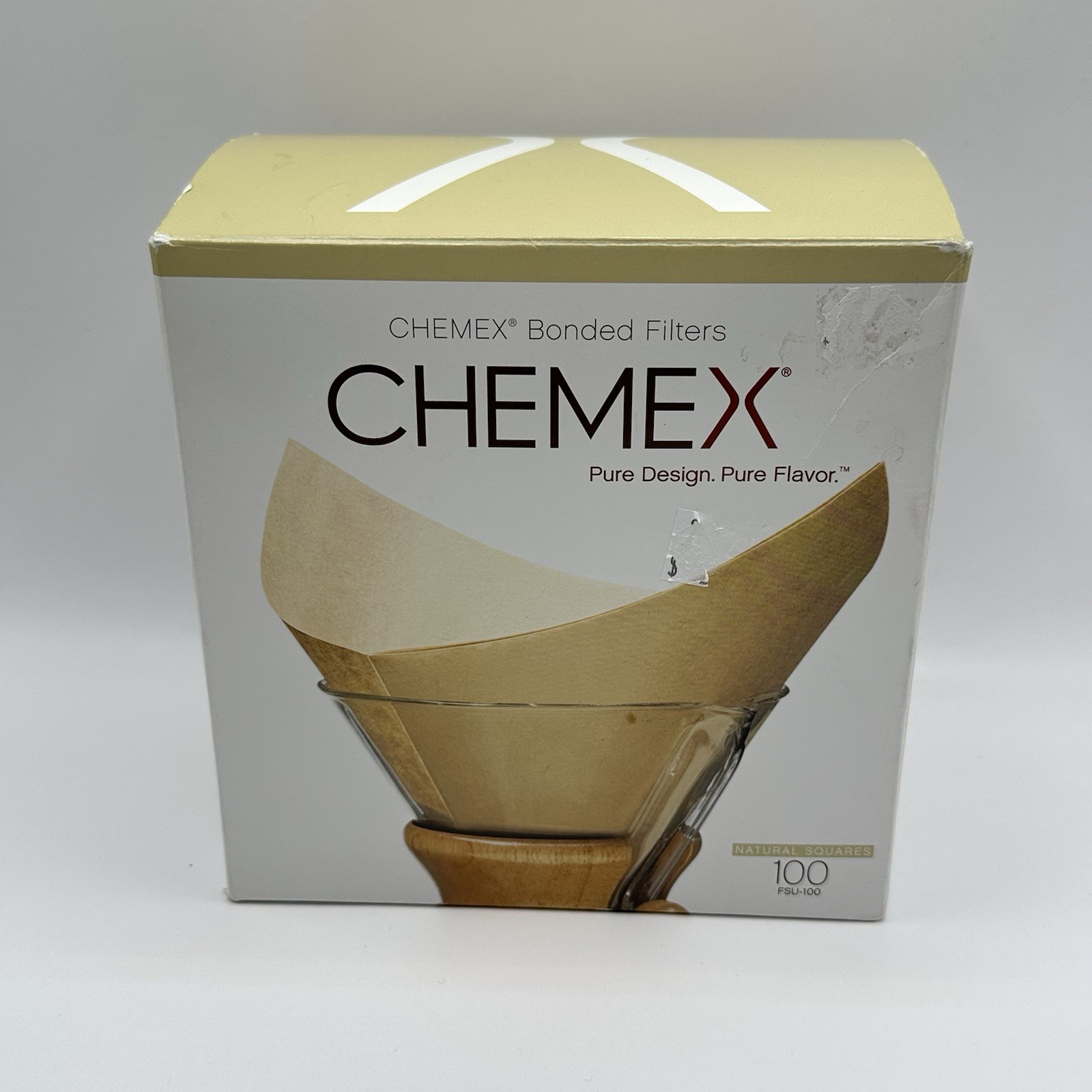 Chemex Classic Coffee Filters, Squares, 100 ct