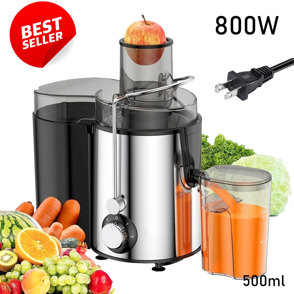 800W Electric Juicer Fruit Vegetable Blender Juice Extractor Citrus Machine New