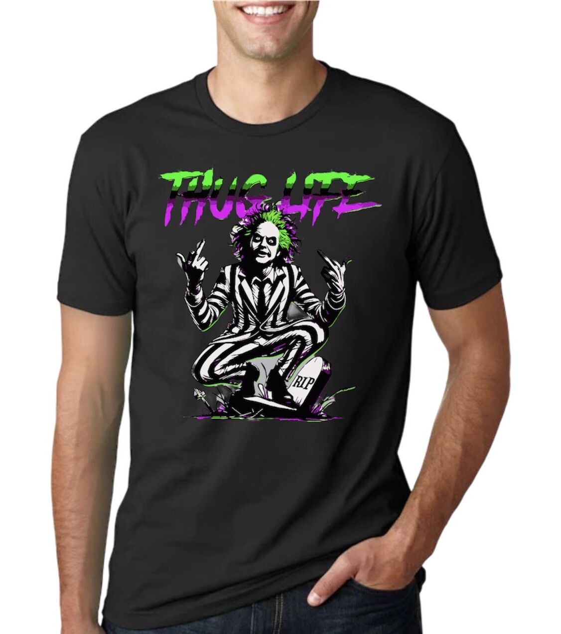 Halloween Thug Life Beetlejuice T-Shirt Halloween Thug Life Beetlejuice T-Shirt