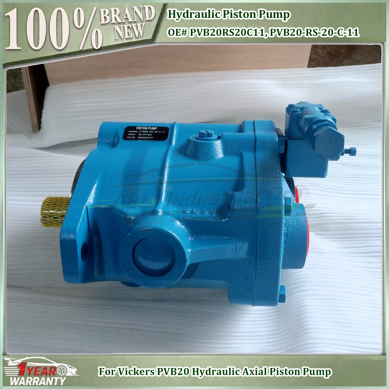 PVB20RS20C11 Hydraulic Axial Piston Pump For Vickers PVB20 Variable Plunger Pump