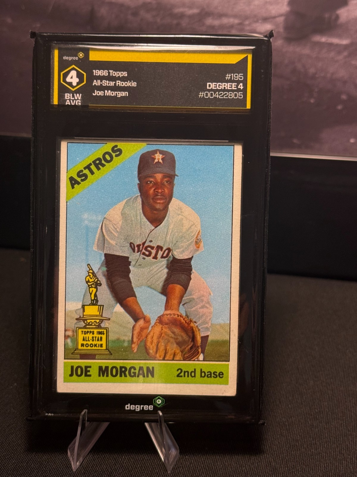 1966 Topps - Joe Morgan #195 All Star Rookie Degree 4 1966 Topps - Joe Morgan #195 All Star Rookie Degree 4