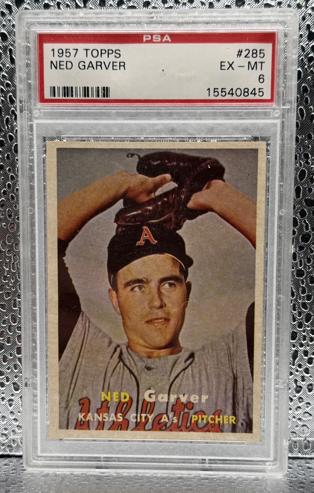 1957 TOPPS NED GARVER #285 PSA 6