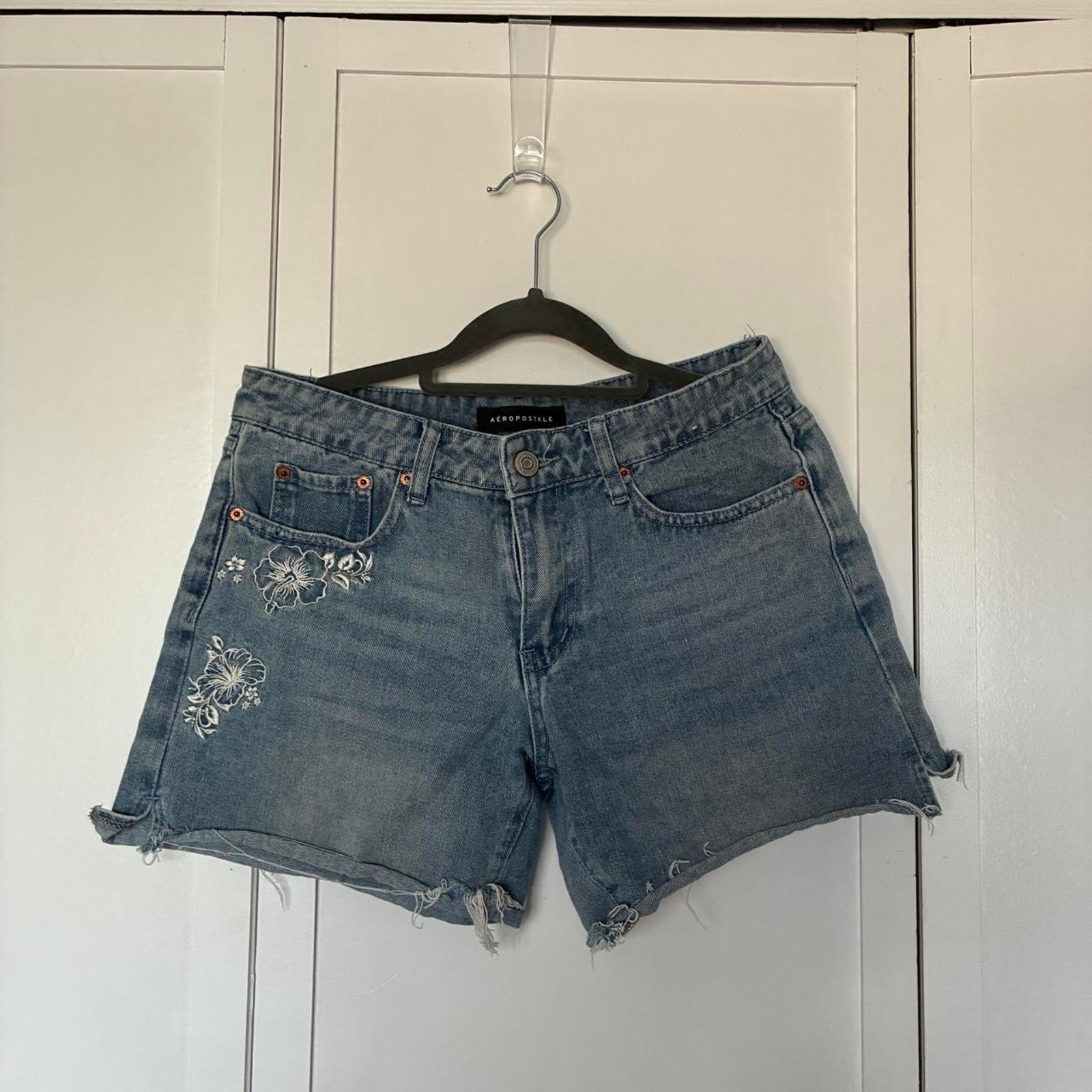 Aeropostale blue denim shorts with Aeropostale blue denim shorts with