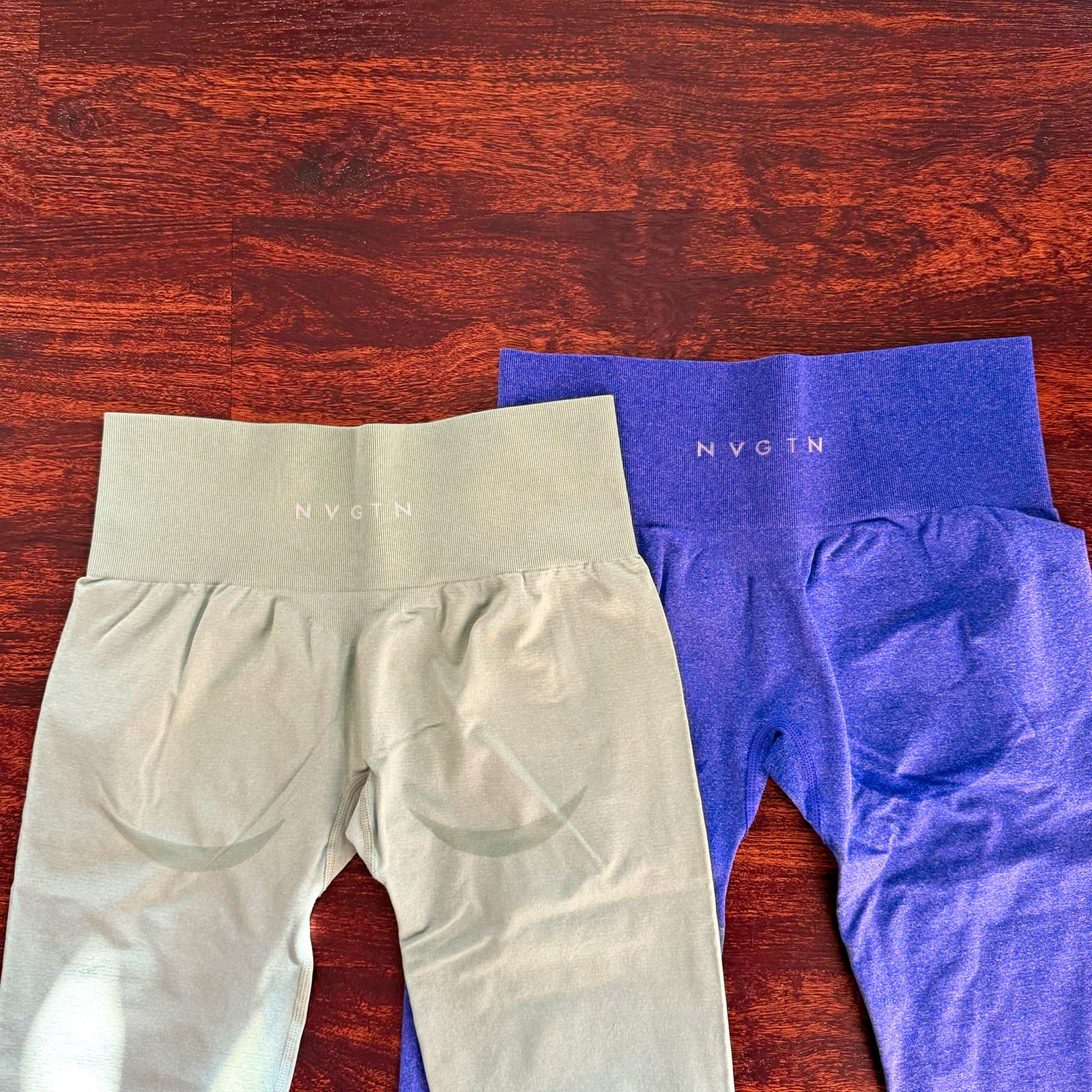 NVGTN Leggings Bundle 2 Pairs Sage Green & Purple Size M NVGTN Leggings Bundle 2 Pairs Sage Green & Purple Size M