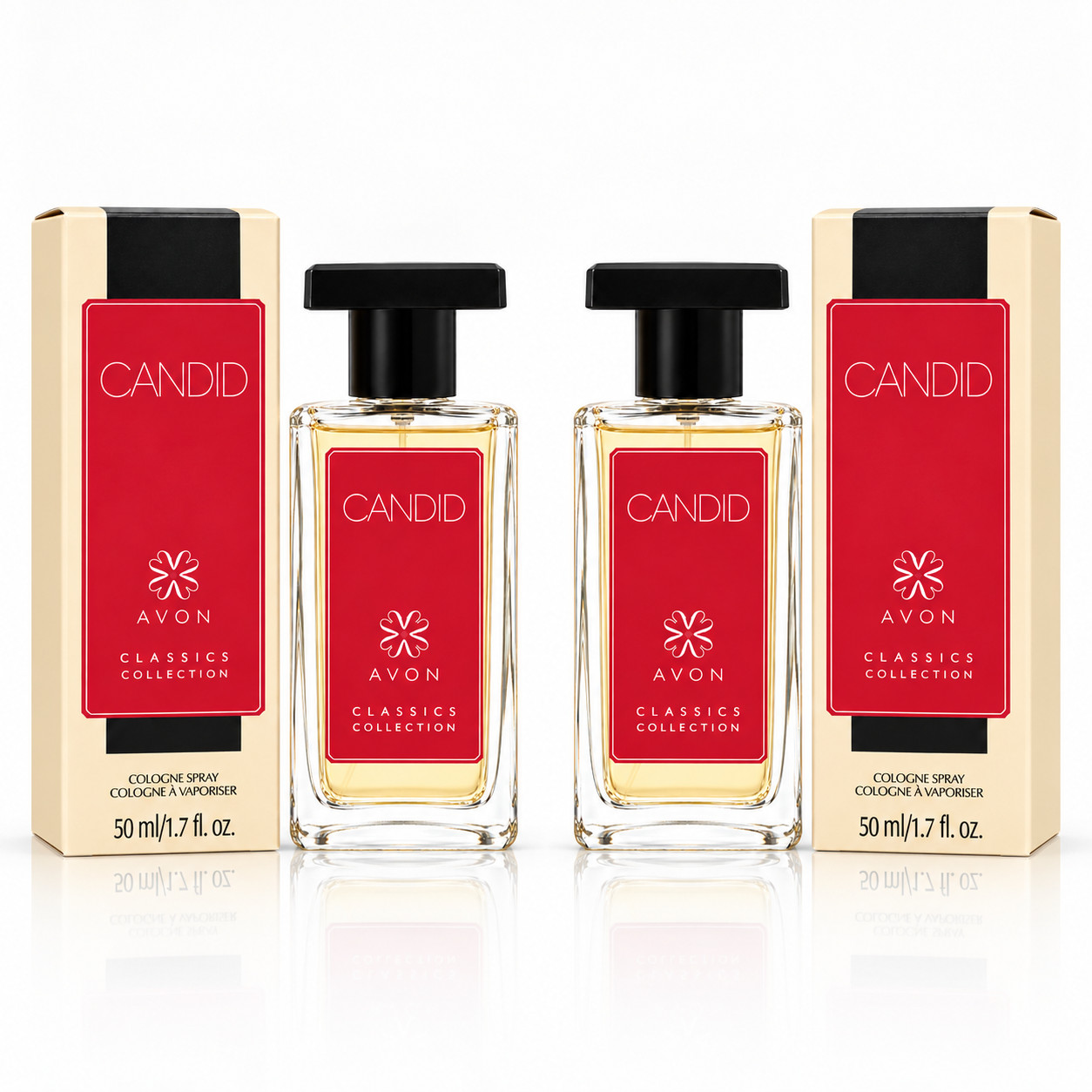 Avon Candid Cologne Spray 1.7 oz 50ml 2 Pack NEW Vintage Classic Fragrance Avon Candid Cologne Spray 1.7 oz 50ml 2 Pack NEW Vintage Classic Fragrance