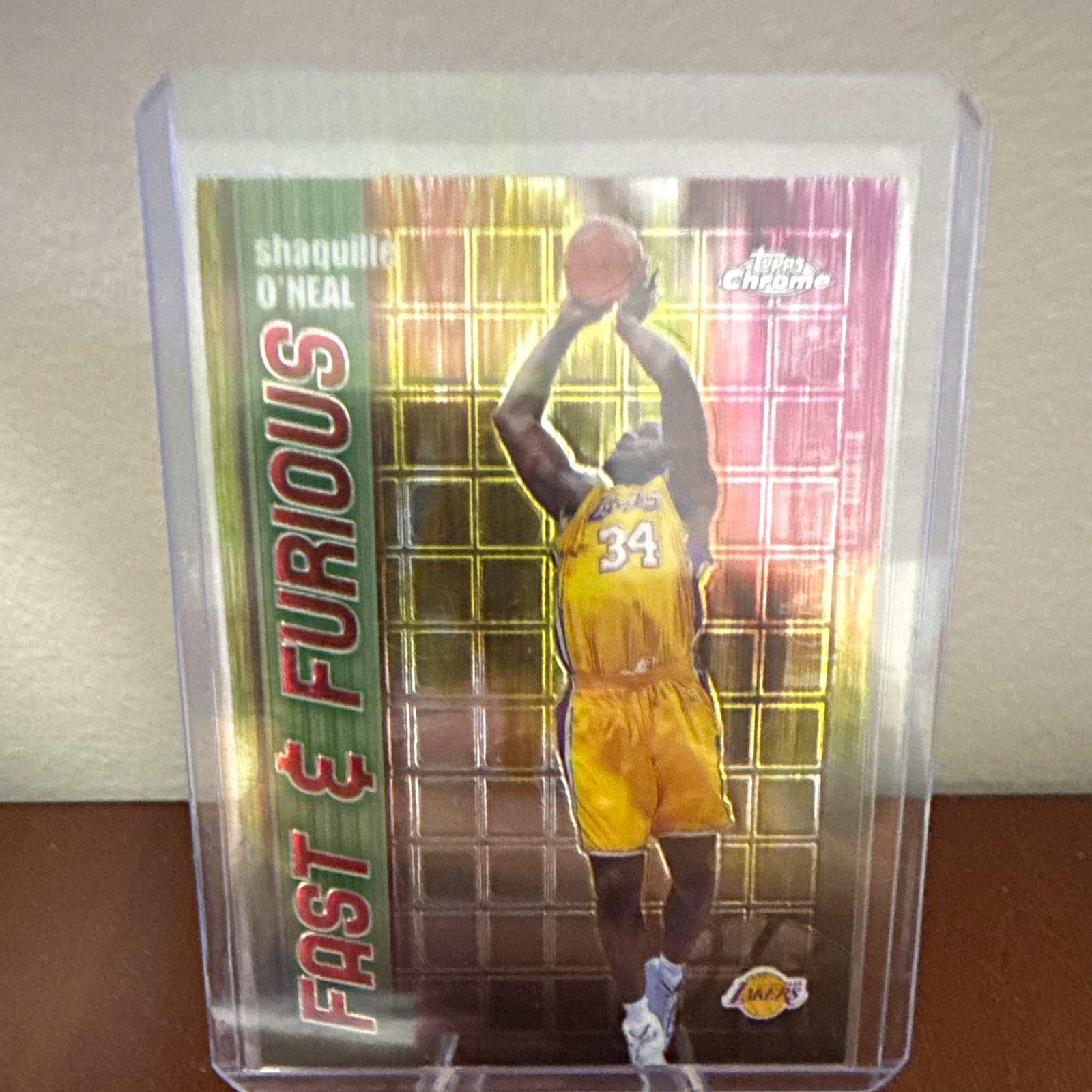 Topps 2001-02 Topps Chrome Fast & Furious Shaquille O'Neal Lakers #FF08