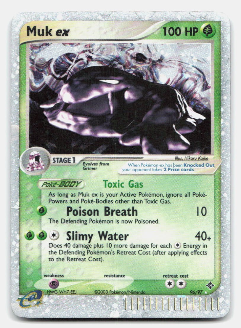 Muk ex 96/97 Holo EX Rare Dragon Pokemon DMG