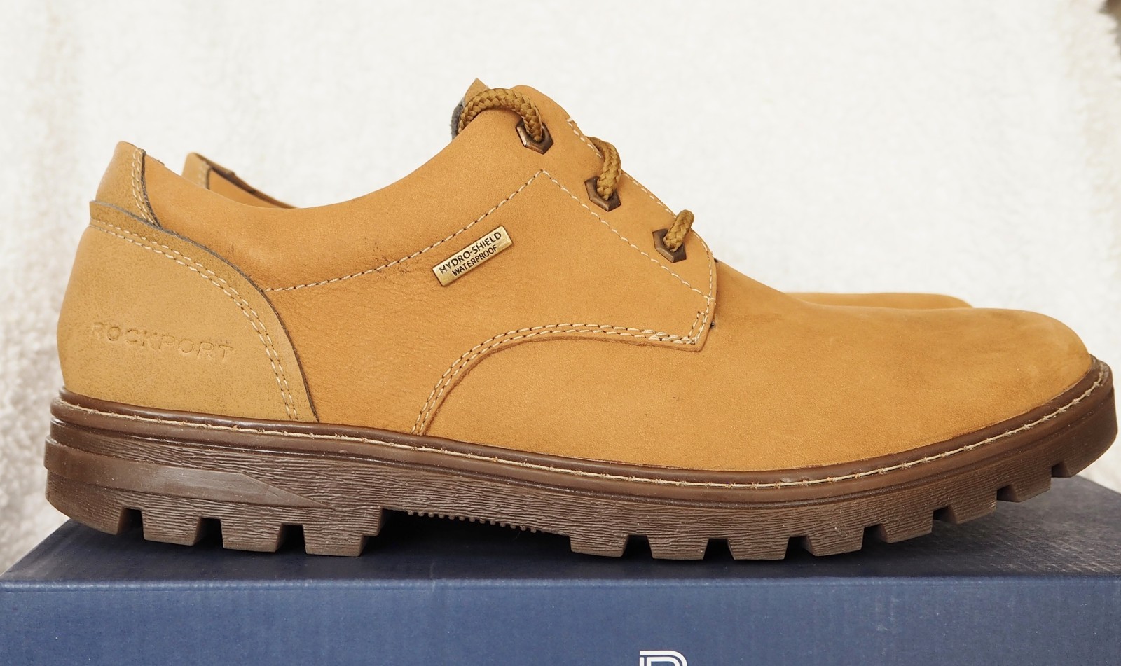 Rockport Weather Or Not PT Oxford Waterproof Shoes Wheat/Tan Mens S 11
