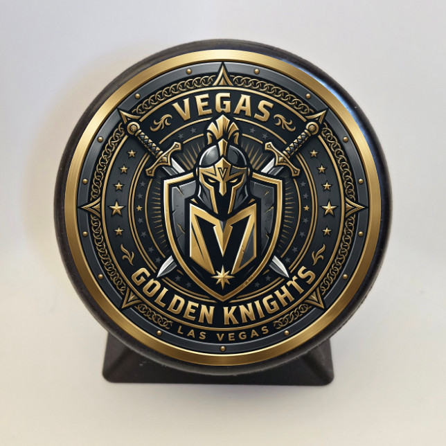 New 2026 Vegas Golden Knights Hockey Puck With Stand