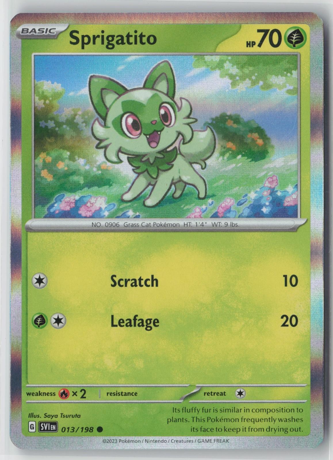 Sprigatito (Mirage Holo) 013/198 NM