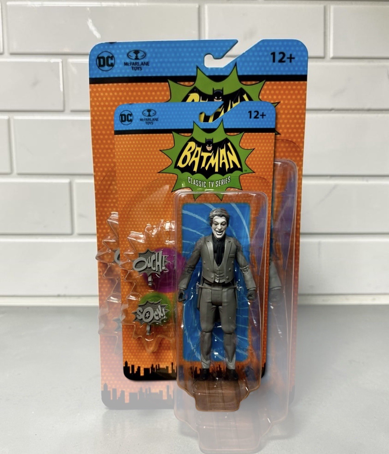 McFarlane Retro Batman '66 The Joker Black And White Classic TV Series