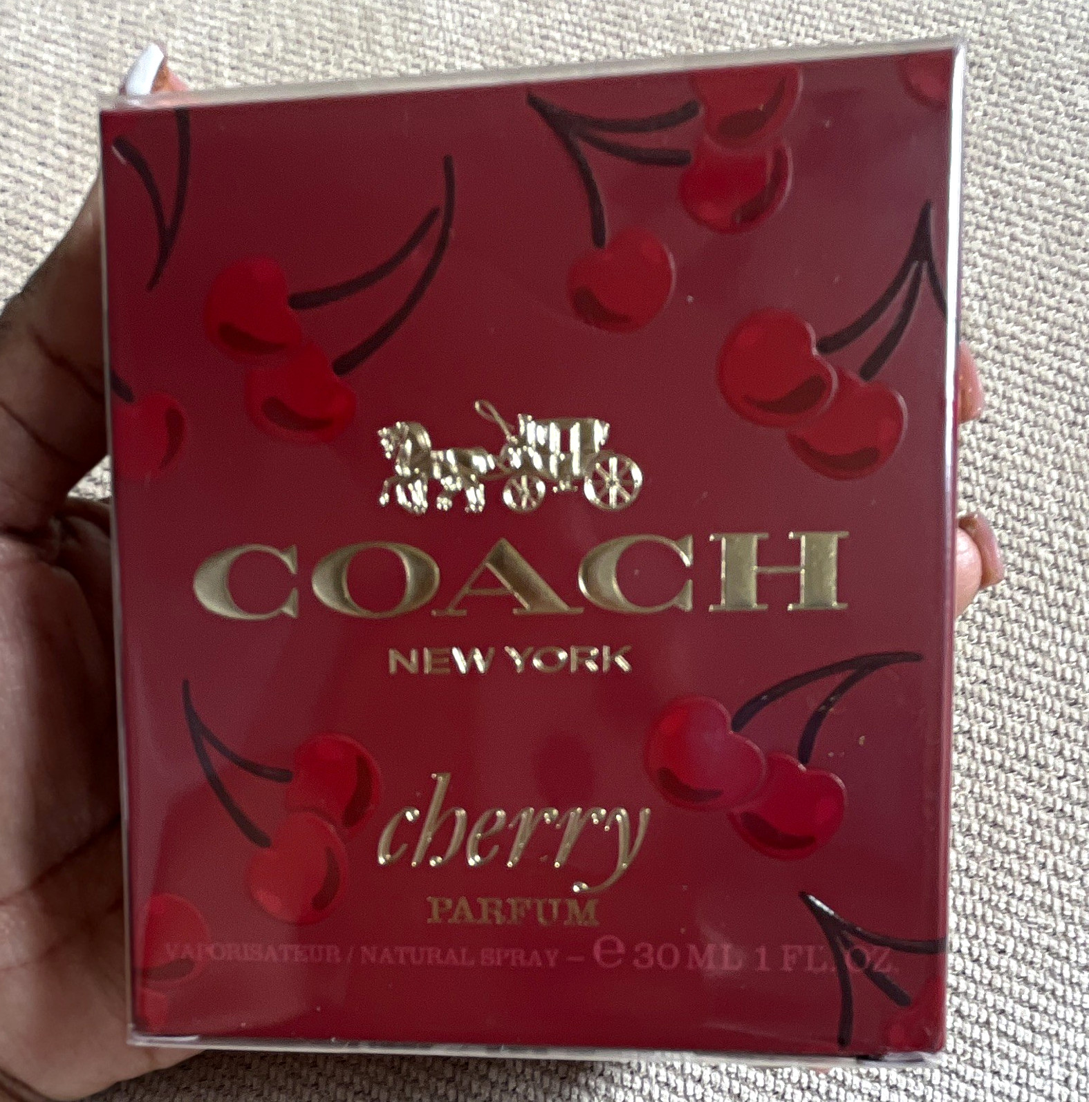 Coach New York Cherry PARFUM 1 fl oz /30ml BRAND NEW FACTORY SEALED Coach New York Cherry PARFUM 1 fl oz /30ml BRAND NEW FACTORY SEALED