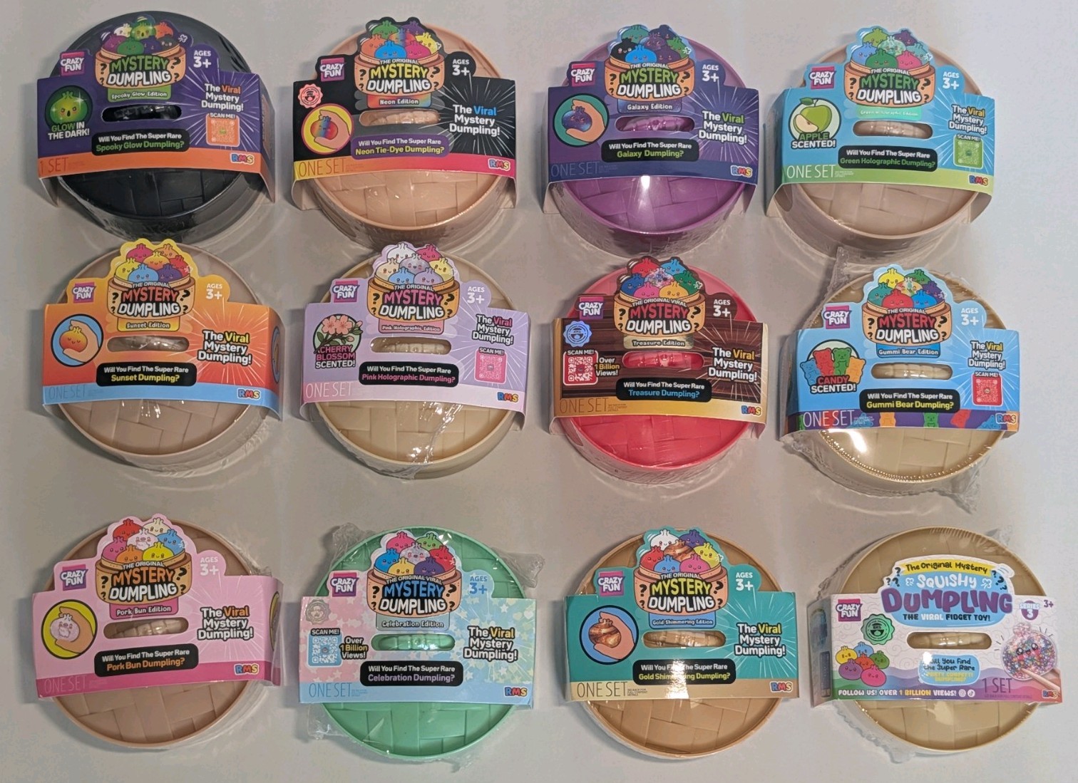 12 Unique Sealed Five Below RMS Mystery Dumpling Brand New Lot Of 12 Authentic